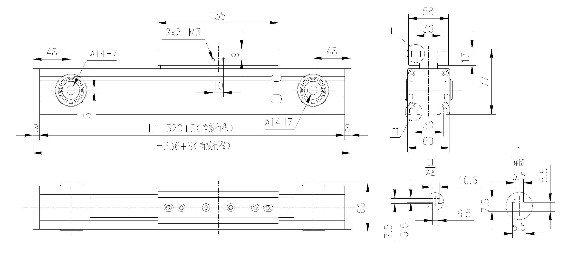 TKR60 技术图纸