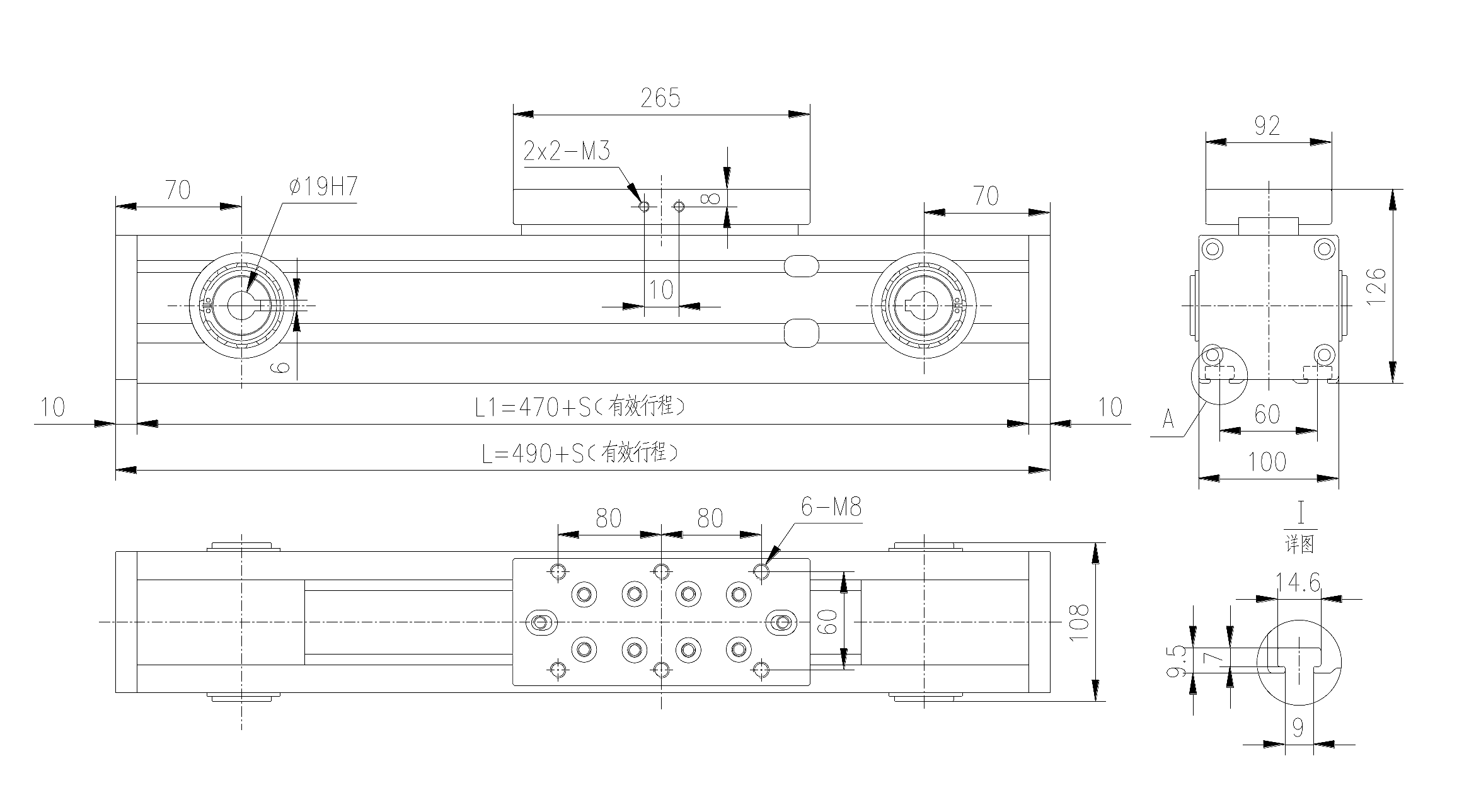 TKR100 技术图纸